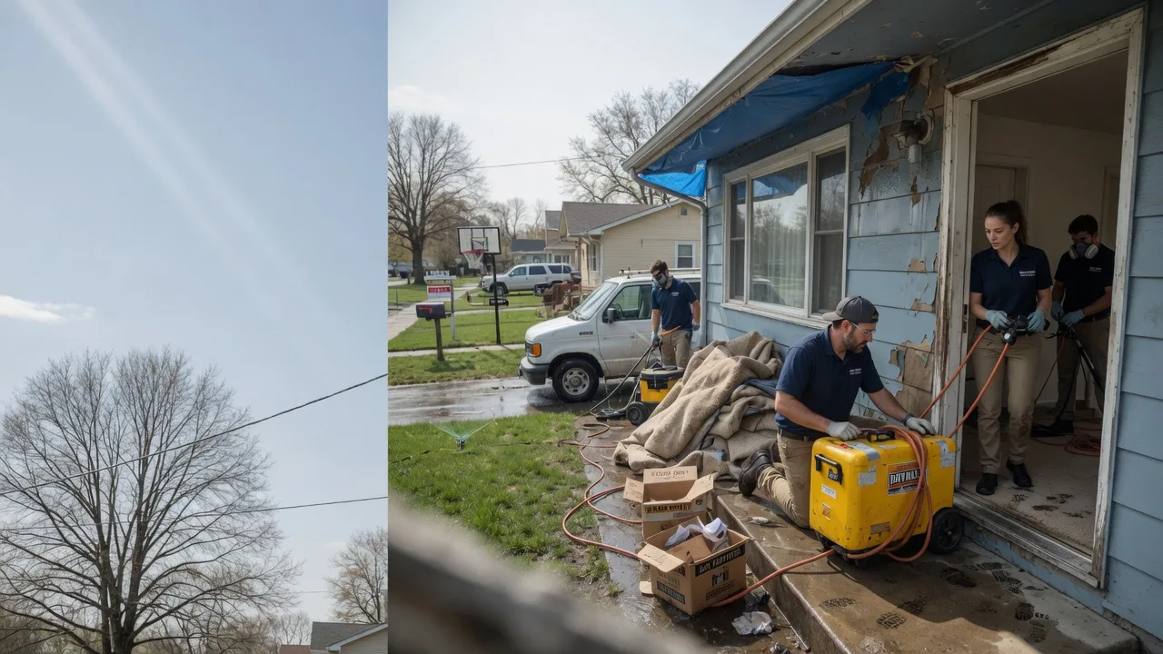 Basement Flood Cleanup in London, AR near me